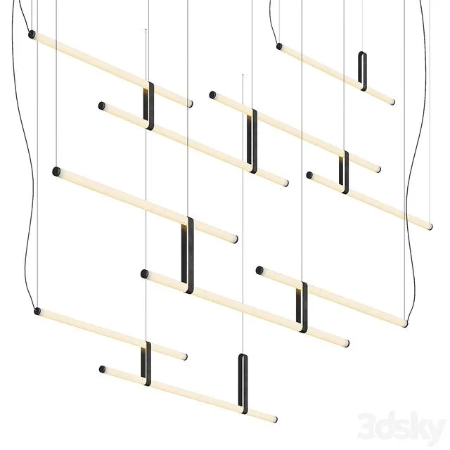 Pendant lamp Paralela Axolight 3D Model