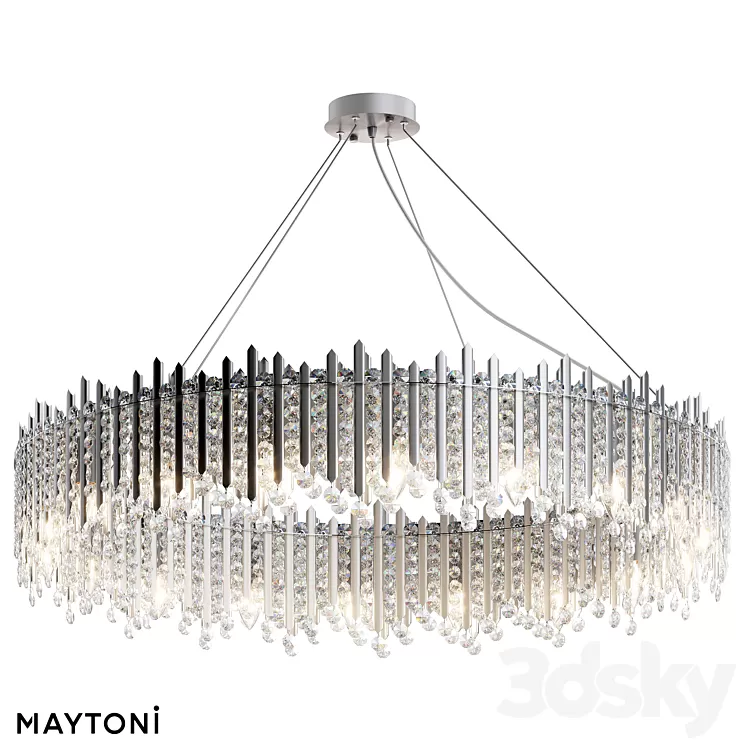 Pendant lamp Rocio MOD036PL-18N 3D Model Pendant lamp Rocio MOD036PL-18N 3D Model