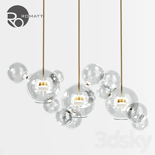 Pendant lamp Romatti Bolle by Giopato & Coombes 3DModel Pendant lamp Romatti Bolle by Giopato & Coombes 3DModel