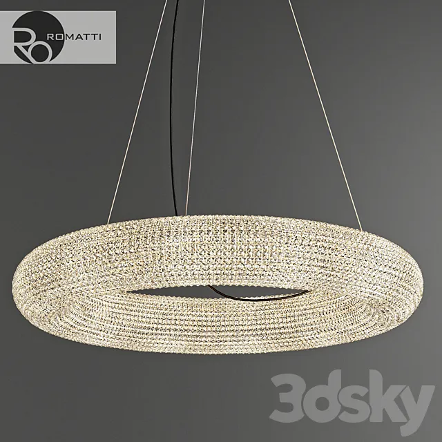 Pendant lamp Romatti Crystal Halo by Restoration Hardware 3DModel