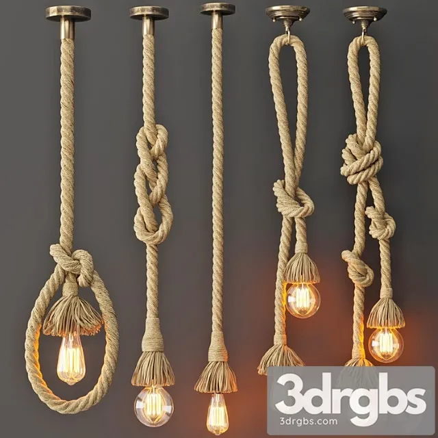 Pendant lamp rope double Pendant lamp rope double