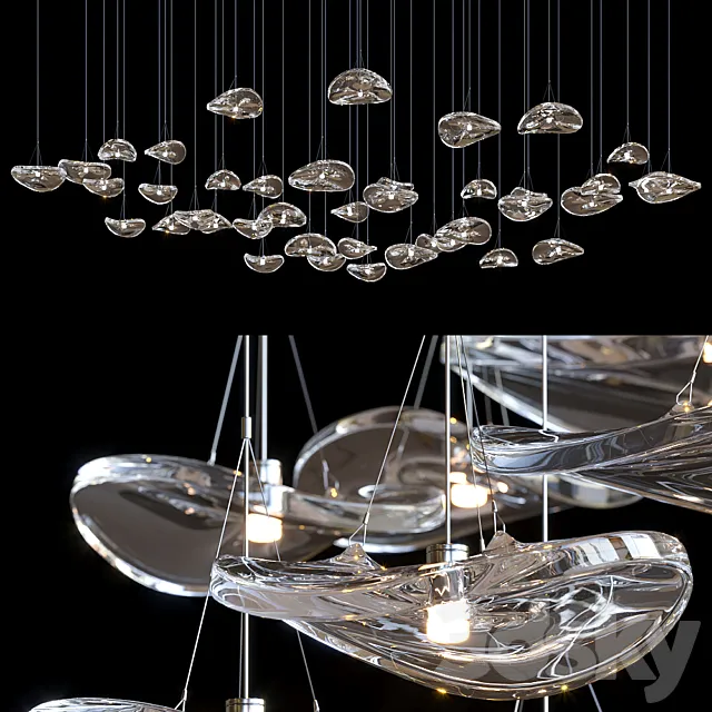Pendant lamp Terzani – Manta 3D Model