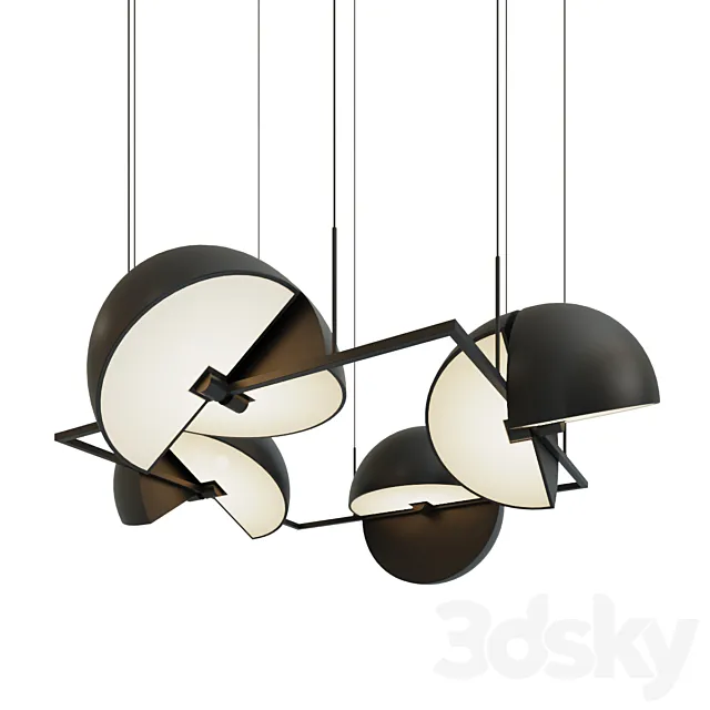 Pendant lamp Trapeze Quartette by oblure 3DModel Pendant lamp Trapeze Quartette by oblure 3DModel