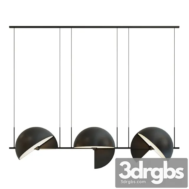 Pendant lamp trapeze triplette by oblure Pendant lamp trapeze triplette by oblure