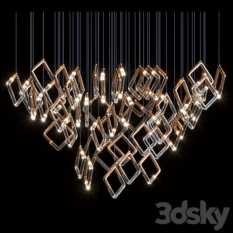 Pendant lamp Vargov Design – SQUARE 3D Model