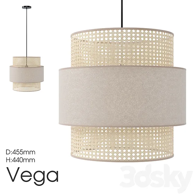 Pendant lamp Vega 3D Model Pendant lamp Vega 3D Model
