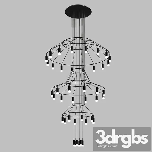 Pendant lamp vibia wireflow 0315 3D Model Download