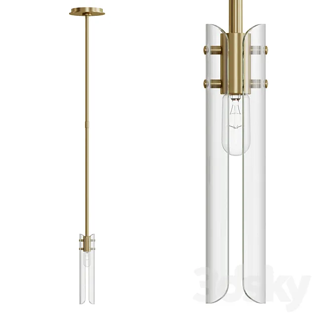 Pendant lamp Visual Comfort Casoria AERIN ARN5480HAB-CG 3D Model Pendant lamp Visual Comfort Casoria AERIN ARN5480HAB-CG 3D Model