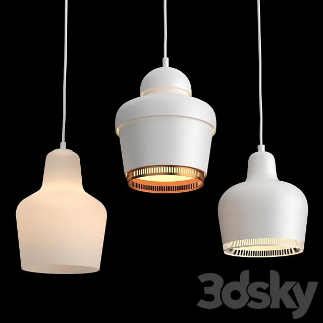 Pendant Lamps ARTEK A330 A330S A440 3D Model