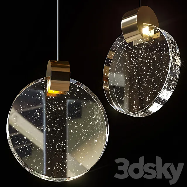 Pendant lamps CELIAN and CELIAN DUO by Lampatron 3D Model Pendant lamps CELIAN and CELIAN DUO by Lampatron 3D Model