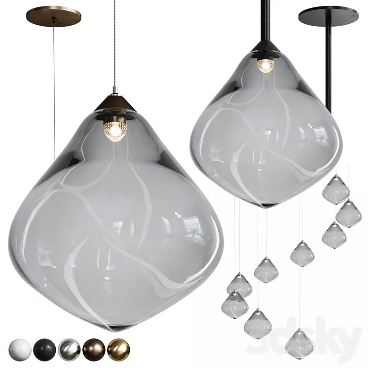 Pendant lamps OLLO from Soktas 3D Model Free Download