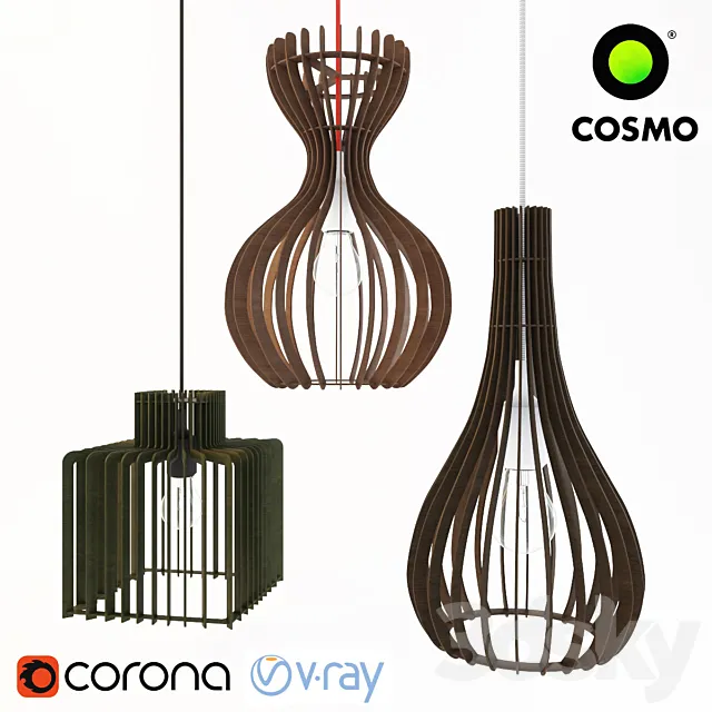 Pendant lamps Rebranta by Viriy 3DModel Pendant lamps Rebranta by Viriy 3DModel