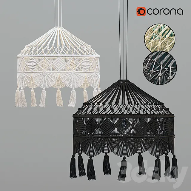 Pendant lampshade 3D Model