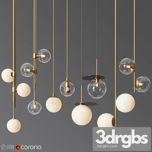 Pendant Light Collection 14 4 Type 3D Model Download