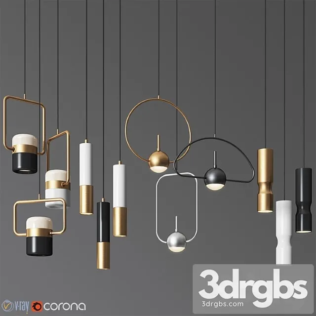 Pendant Light Collection 17 4 Type 3D Model Download