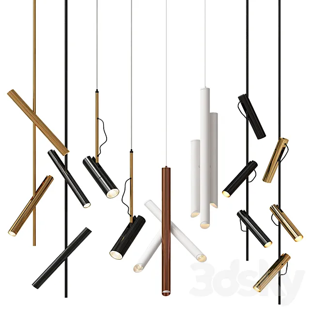 Pendant Light Collection 3D Model Pendant Light Collection 3D Model