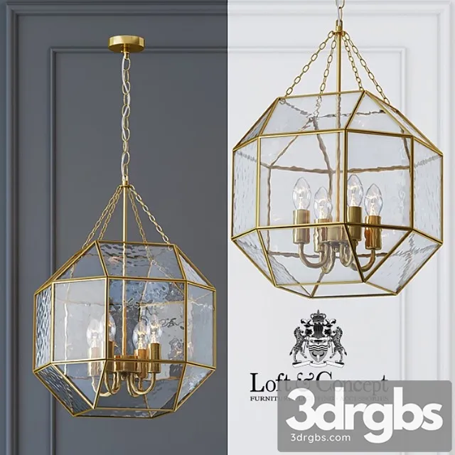Pendant light glass & metal cage pendant gold 4 Pendant light glass & metal cage pendant gold 4