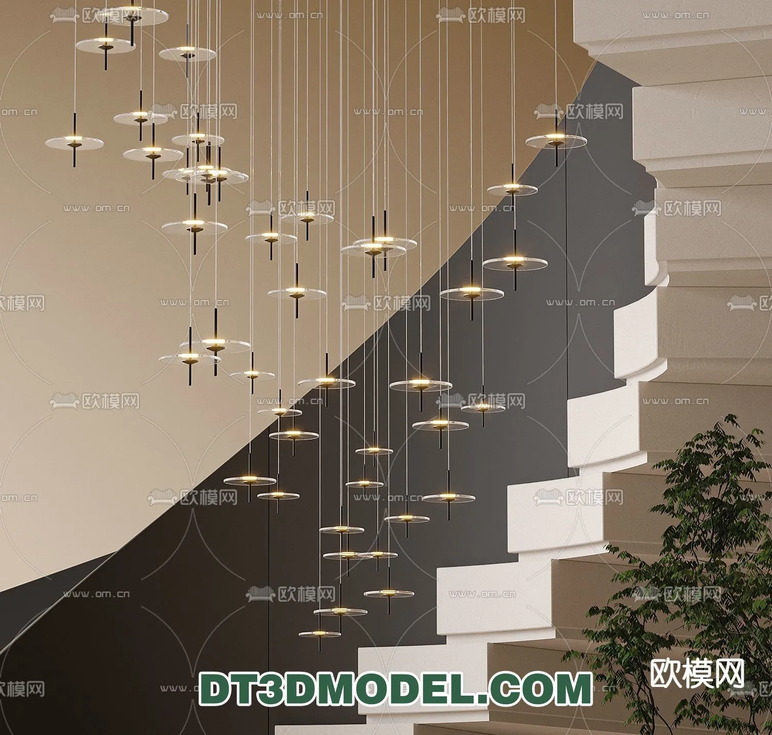 Pendant Light – Interior Decor 3D Model – 047 Pendant Light – Interior Decor 3D Model – 047