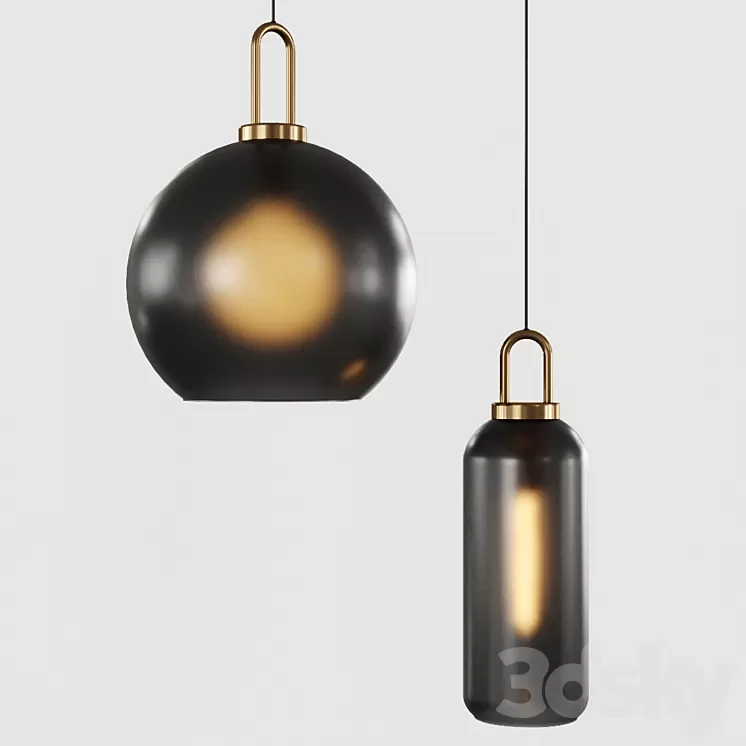 Pendant light Lampatron GAUSS Smoke _2 3D Model Pendant light Lampatron GAUSS Smoke _2 3D Model