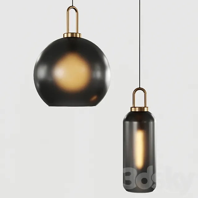 Pendant light Lampatron GAUSS Smoke _2 3DModel