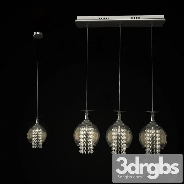 Pendant Light No Crystal Luh Chic Sp3 3D Model Download