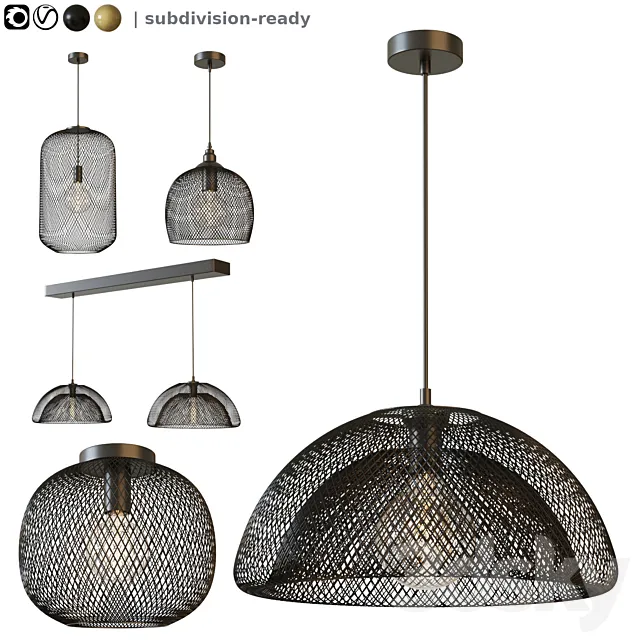 Pendant Lights Lucide Mesh 3DModel