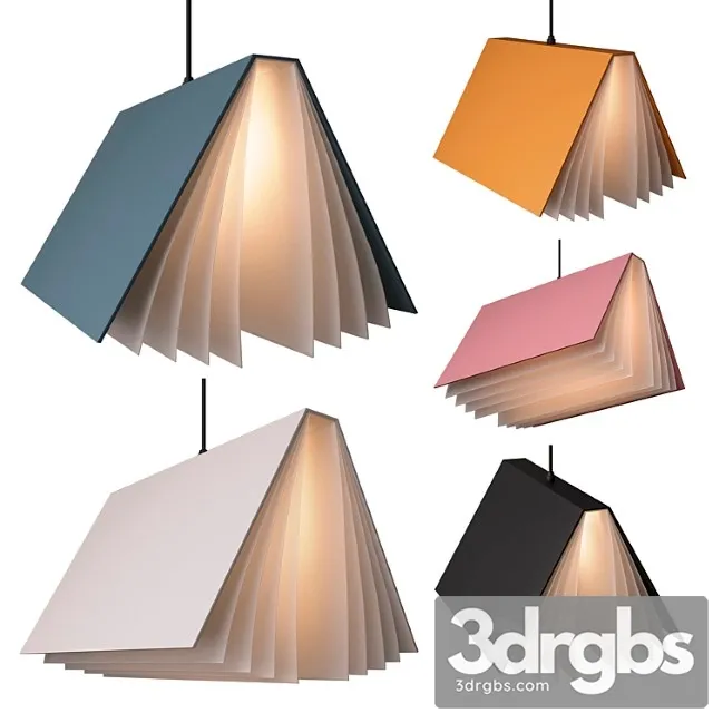 Pendant Lights Metal Books 3D Model Download