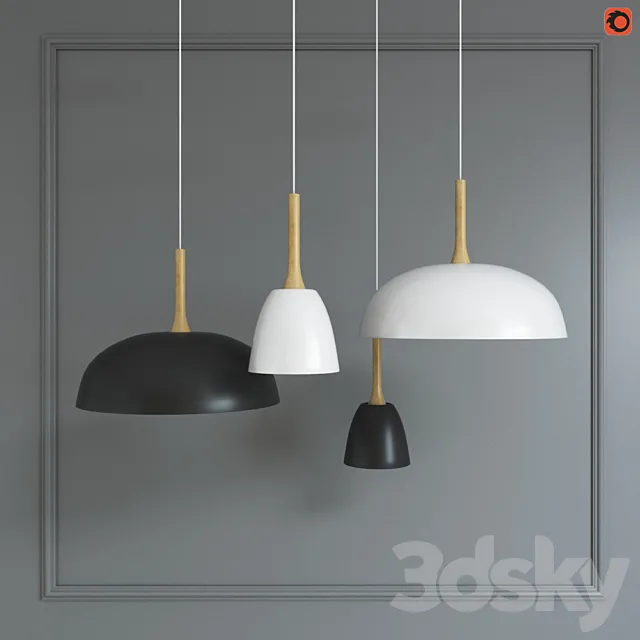 Pendant Lights Nordic Droplight 3DModel