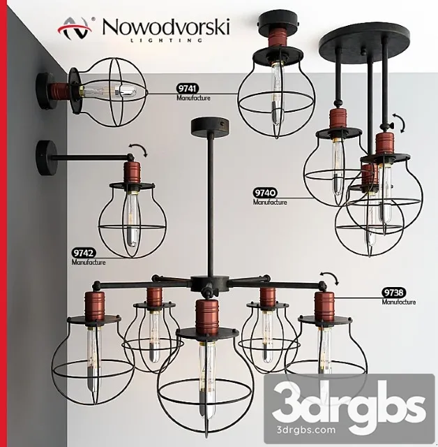 Pendant Lights Nowodvorski Manufacture 3d Model Download - 3dsky Decor 