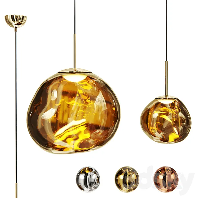 Pendant – Melt Led Pendant by Tom Dixon 3D Model Pendant – Melt Led Pendant by Tom Dixon 3D Model