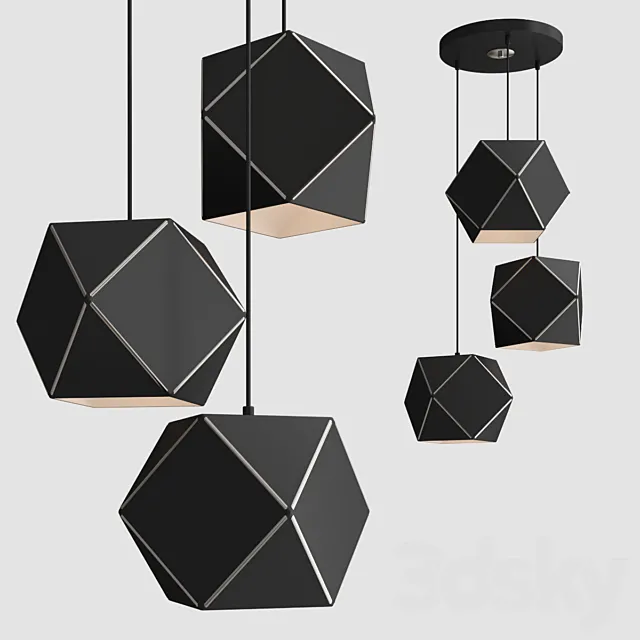Pendant NGon light 3DModel