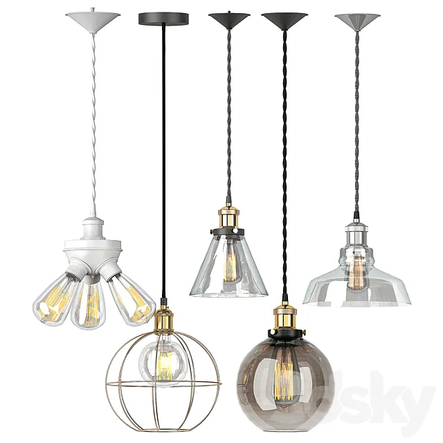 PENDANT SET 12 3D Model PENDANT SET 12 3D Model