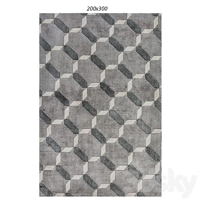 Penelope Gray contemporary carpet 3DModel Penelope Gray contemporary carpet 3DModel