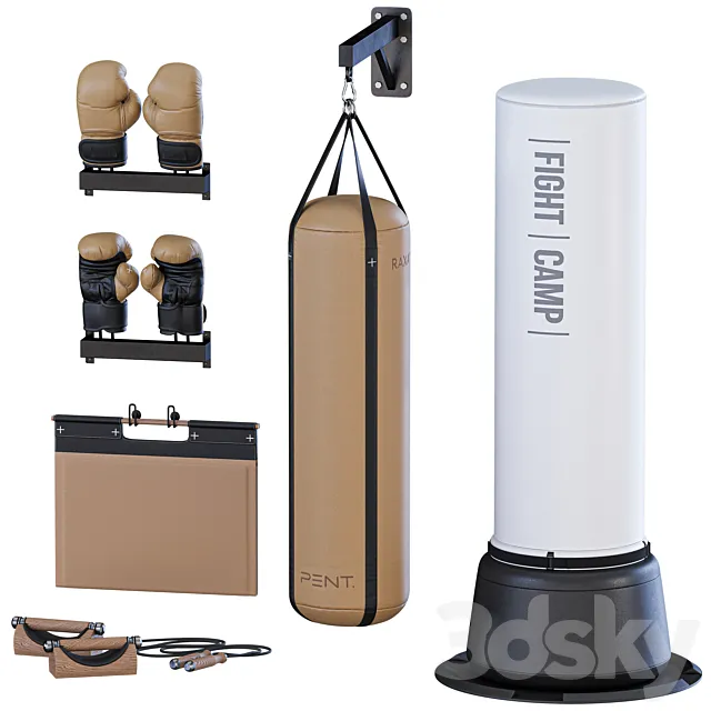 PENT and Fight Camp Boxing Set 3D Model