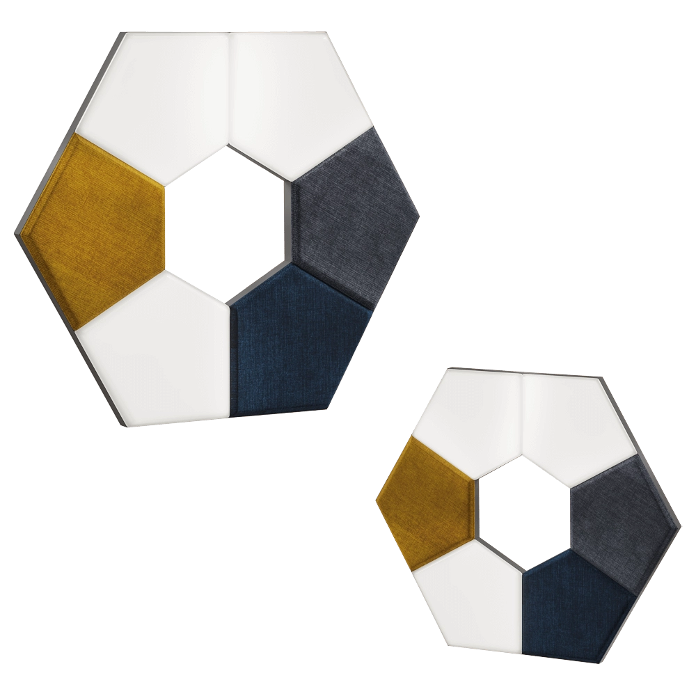 PENTA – Wall panel & lighting Tile 3D Model