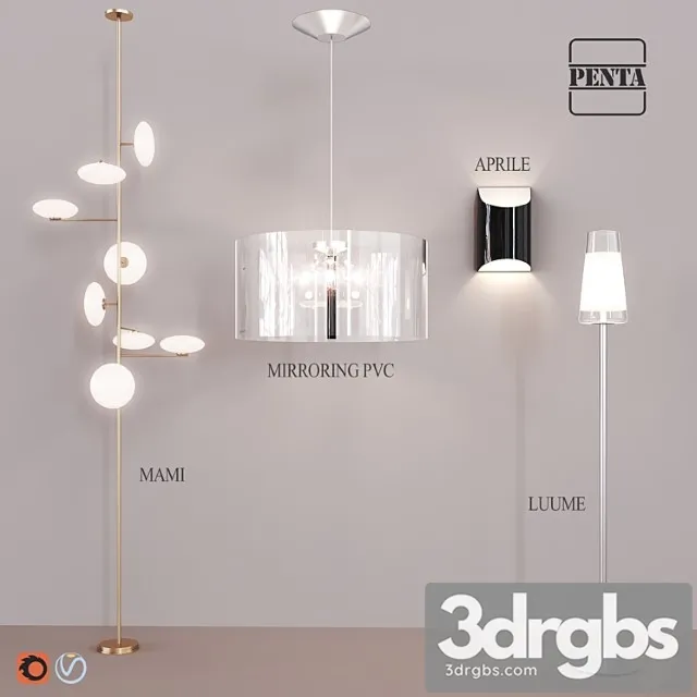 Pentalight Lighting Set 1 3D Model Download