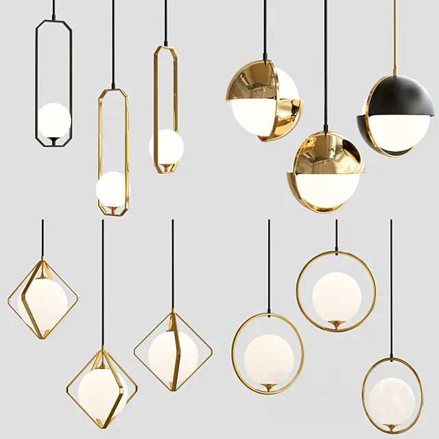 Pentand lamp 4 view 3D Model