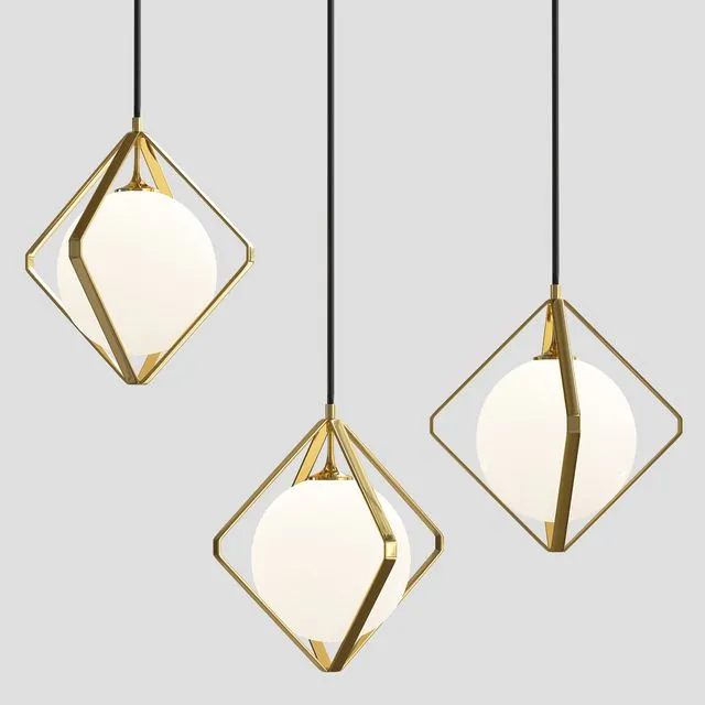 Pentand lamp 4 view 3D Model