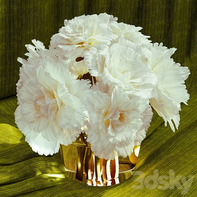 Peonies 3D Model Peonies 3D Model