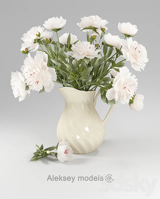 Peonies 3DModel Peonies 3DModel