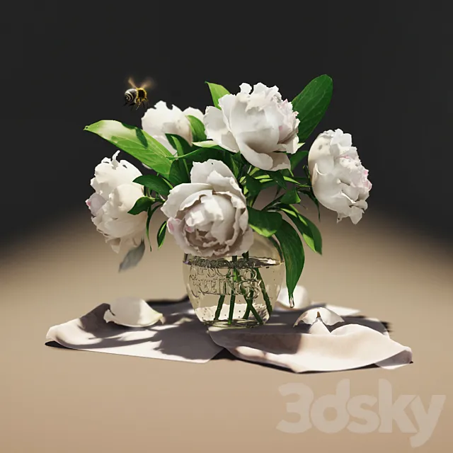 Peonies 3DModel Peonies 3DModel