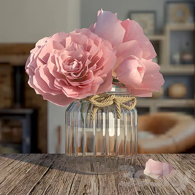 Peonies 3DModel Peonies 3DModel