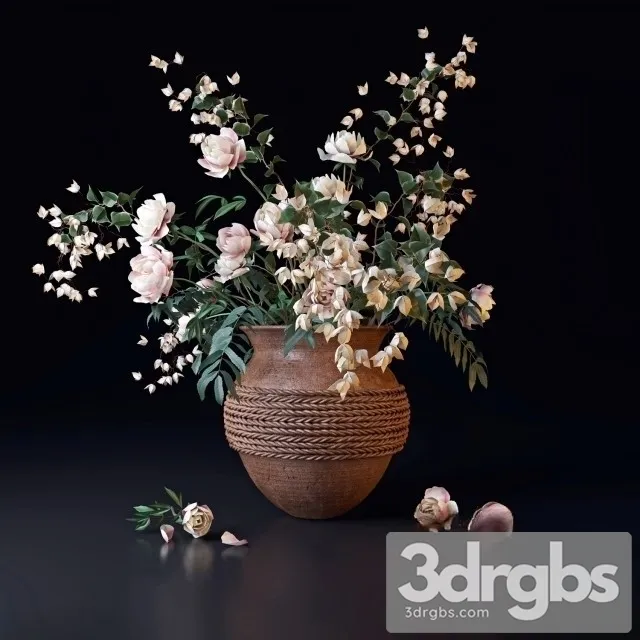 Peonies Bouquet 3D Model Download Peonies Bouquet 3D Model Download