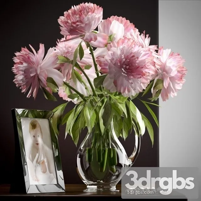 Peony Bouquet 3D Model Download Peony Bouquet 3D Model Download