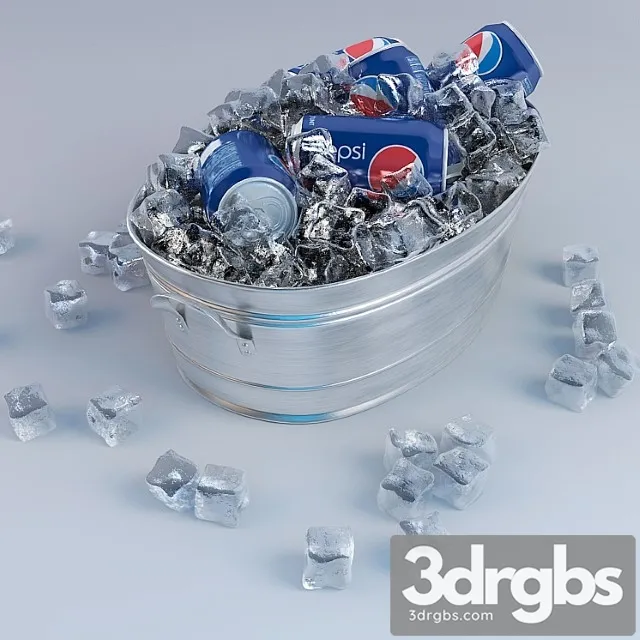 Pepsi ice bucket 3D Model Download