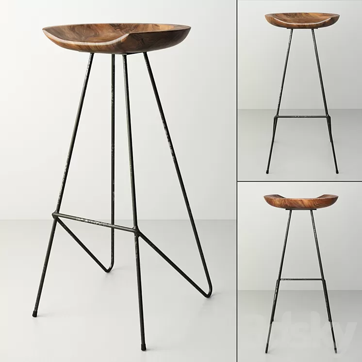 Perch Barstool 3D Model