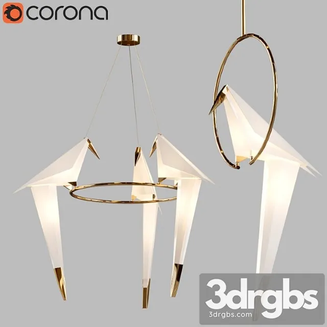 Perch Light Chandelier 3D Model Download
