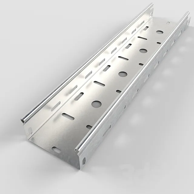 Perforated cable tray ST 3D Model Perforated cable tray ST 3D Model
