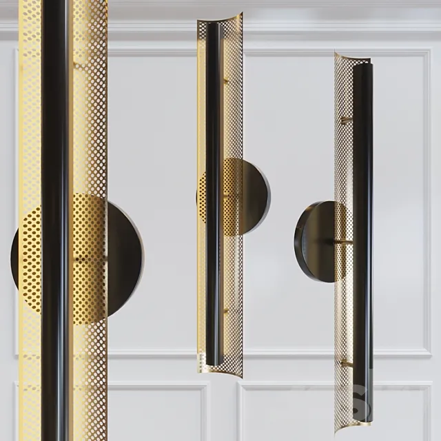 Perforated LED Sconce 3D Model