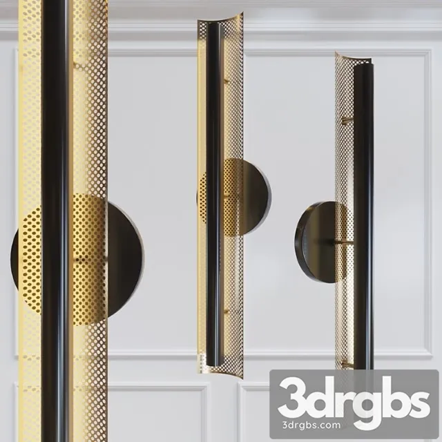 Perforated led sconce